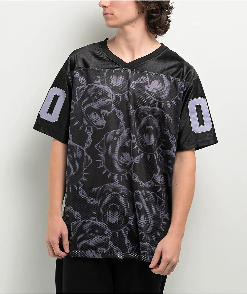 NoHours Dawg Days Black Football Jersey