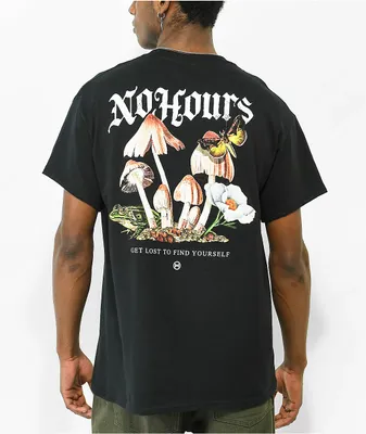 NoHours Get Lost Black T-Shirt