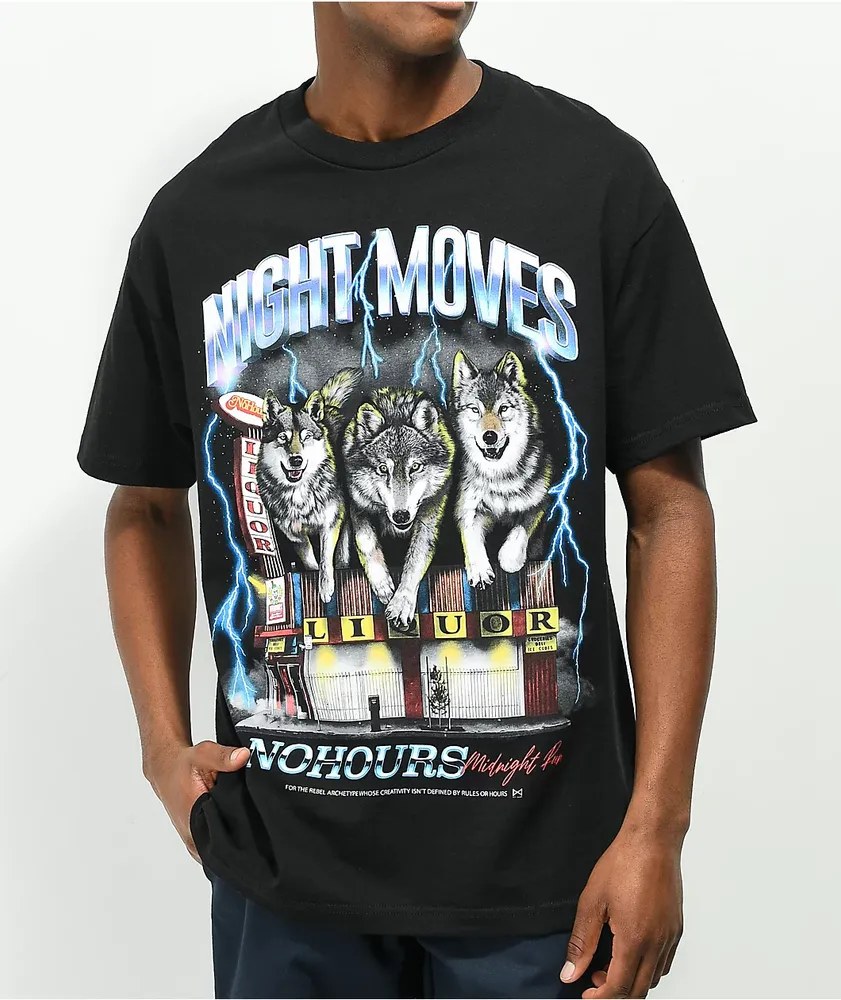 NoHours Midnight Run Black T-Shirt