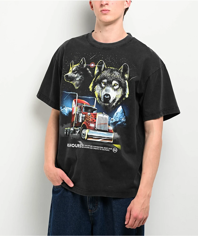 NoHours Night Moves Black T-Shirt