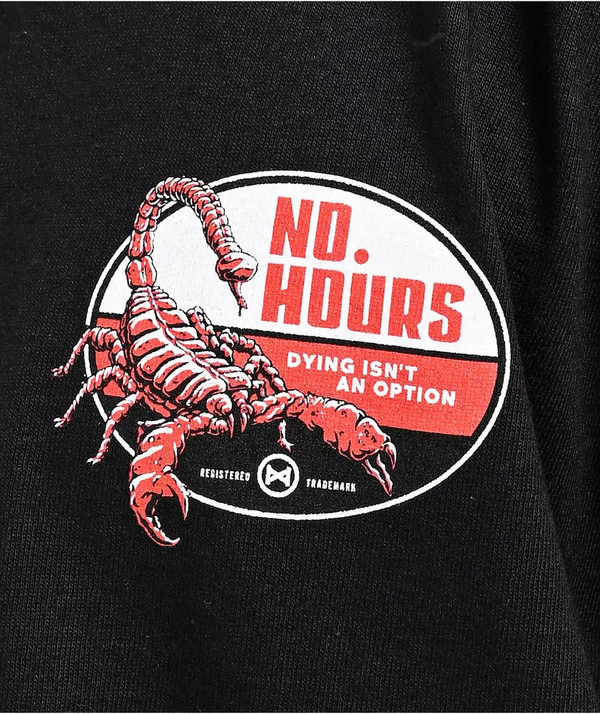 NoHours Pest Control Black T-Shirt