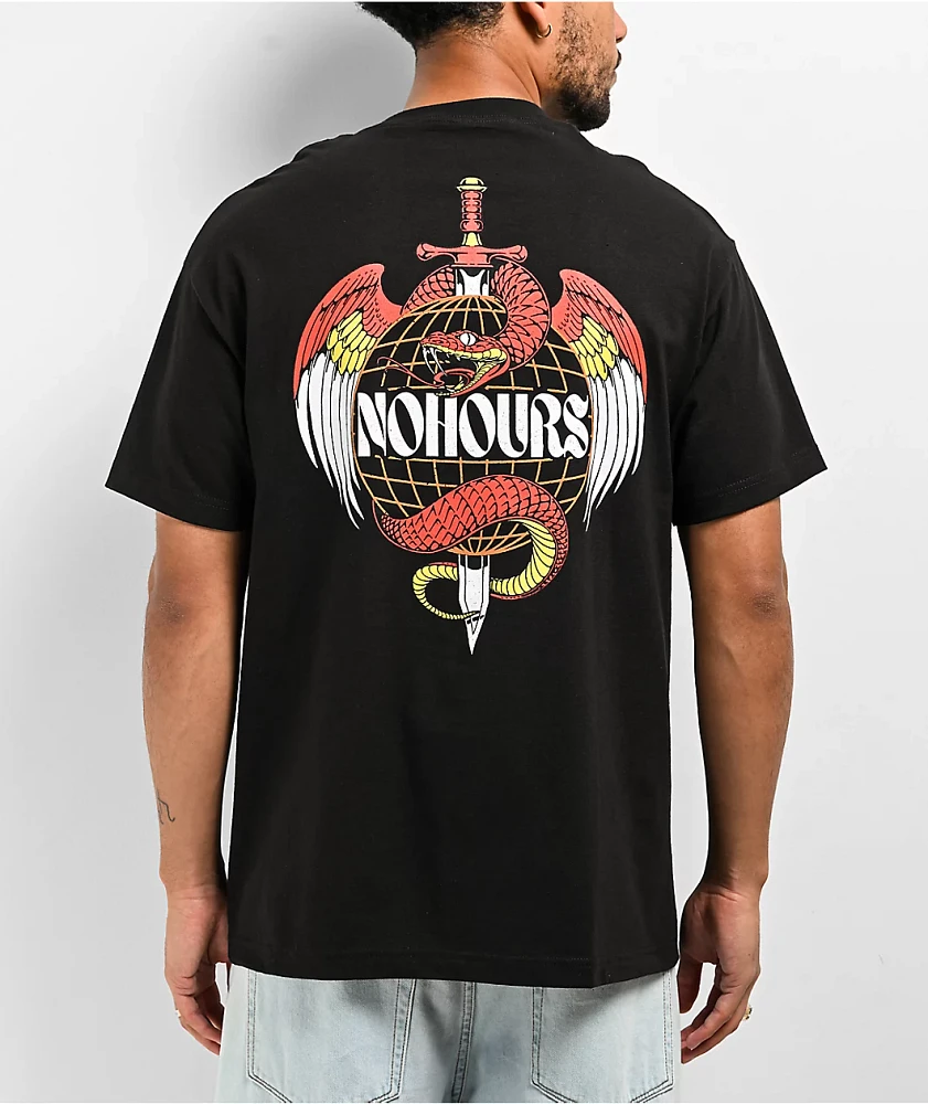 NoHours Slither Black T-Shirt