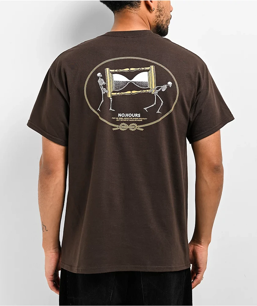 NoHours United Brown T-Shirt