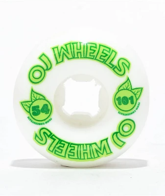 OJ From Concentrate 54mm 101a White Skateboard Wheels