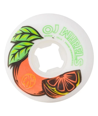 OJ From Concentrate Hardline 54mm 101a White Skateboard Wheels