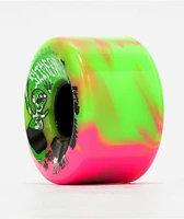 OJ Howell OG Slime Swirl 60mm 78a Pink & Green Cruiser Skateboard Wheels