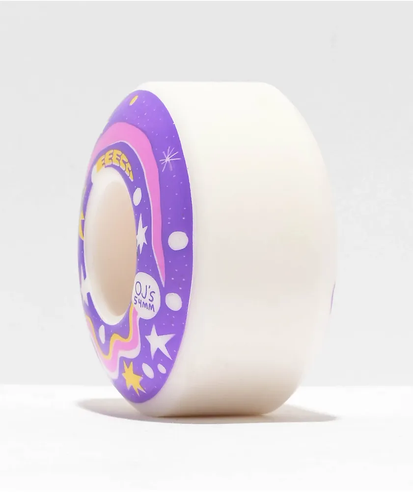 OJ Nora Dream Elite EZ Edge 54mm 101a White Skateboard Wheels