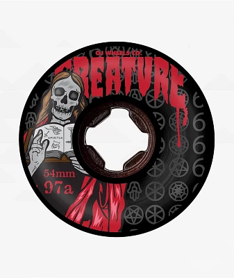 OJ x Creature The Book Of Bloodsuckers Hardline 54mm 97a Black Skateboard Wheels