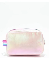 OMG Accessories Stuff Quilted Metallic Pink Pouch