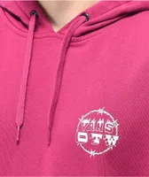 OTW Positive Vibes Dark Pink Hoodie