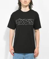 OTXBOYZ Rhinestone Throwie Black T-Shirt