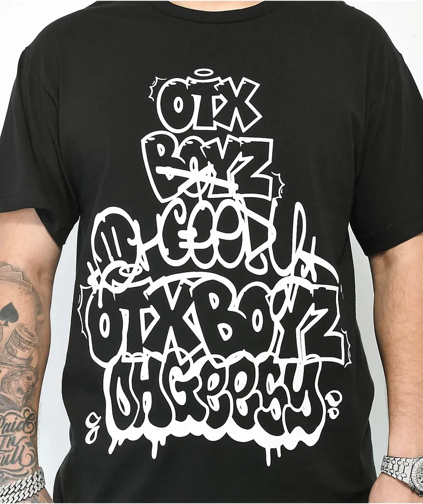 OTXBOYZ Throwie Black T-Shirt