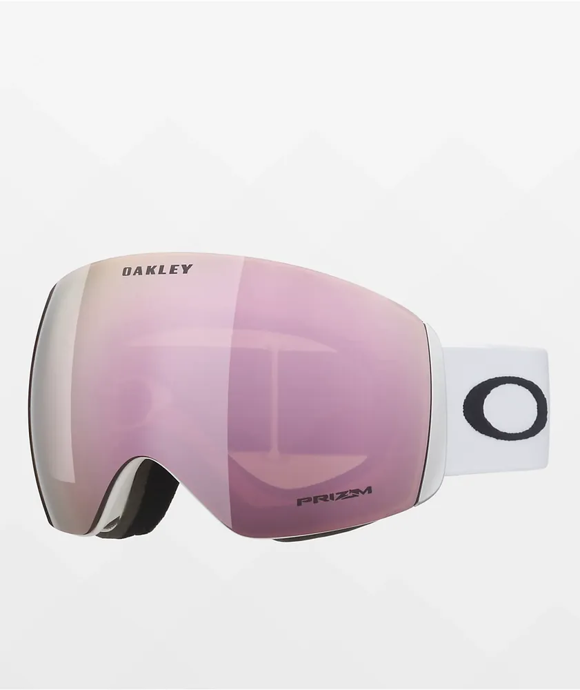 Oakley Flight Deck L Prizm Rose Gold Matte White Snowboard Goggles