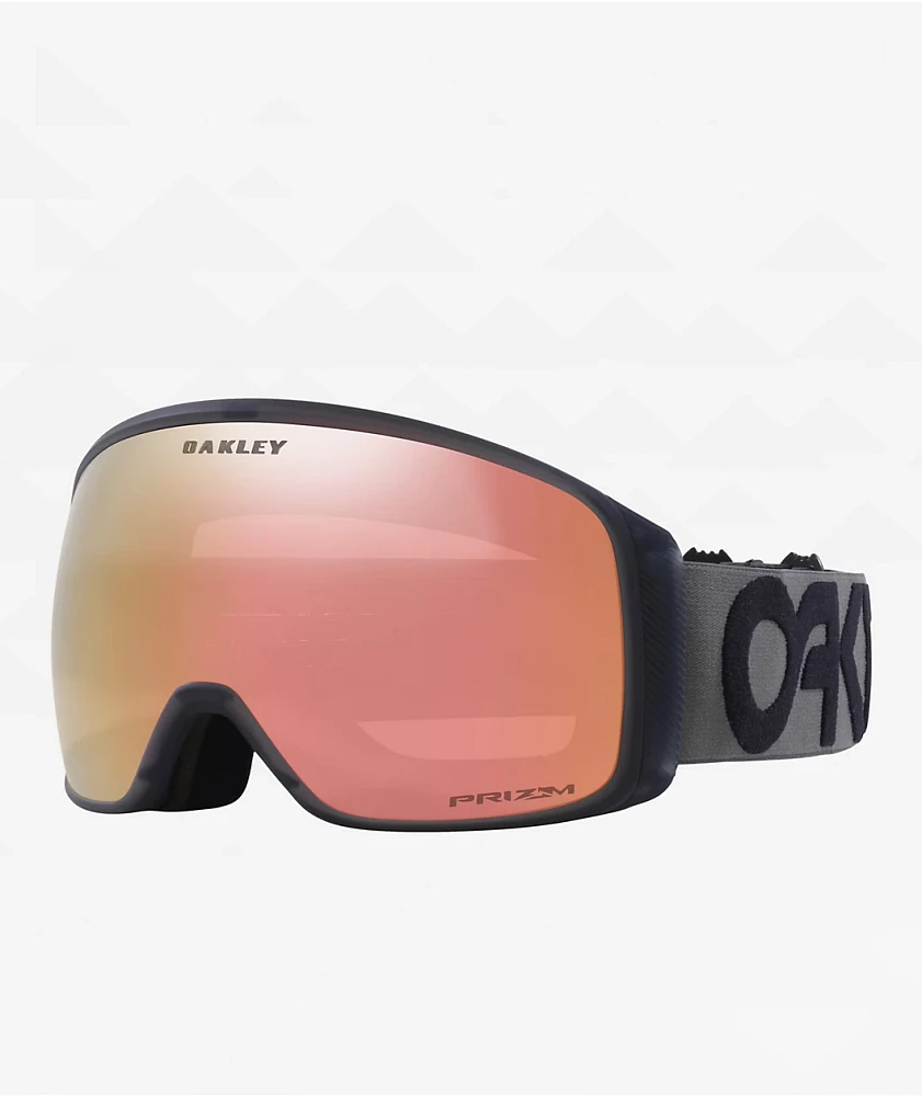 Oakley Flight Tracker L Matte Forged Iron & Prizm Rose Gold Iridium Snowboard Goggles