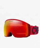 Oakley Flight Tracker L Prizm Torch Iridium & Matte Red Snowboard Goggles