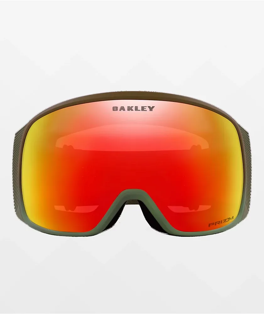Oakley Flight Tracker L Prizm Torch Iridium Matte Green Snowboard Goggles