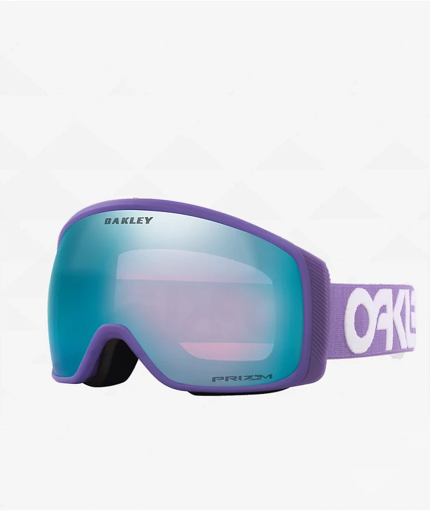 Oakley Flight Tracker M Prizm Sapphire Iridium & Matte Lilac Snowboard Goggles