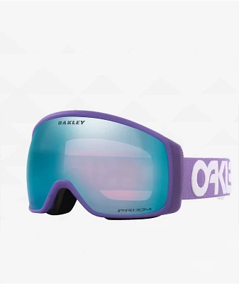 Oakley Flight Tracker M Prizm Sapphire Iridium & Matte Lilac Snowboard Goggles