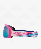 Oakley Flight Tracker M White Bolt & Prizm Snow Sapphire Iridium Snowboard Goggles