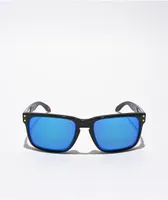 Oakley Holbrook Hi Res Black & Prizm Blue Sunglasses