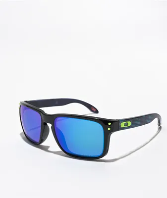 Oakley Holbrook Hi Res Black & Prizm Blue Sunglasses
