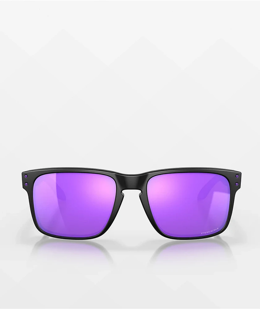 Oakley Holbrook Matte Black & Prizm Violet Sunglasses
