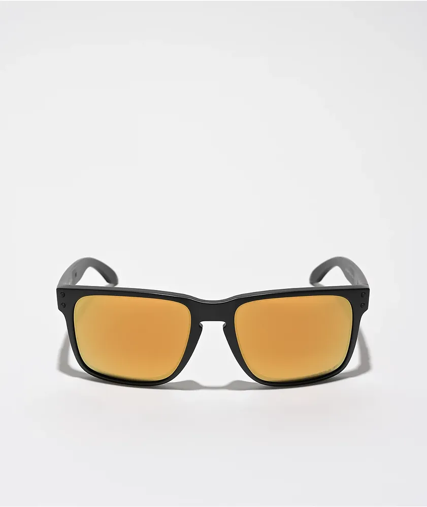 Oakley Holbrook XL Matte Black 24K Polarized Sunglasses