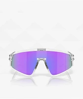 Oakley Latch Panel Matte Clear & Prizm Violet Sunglasses