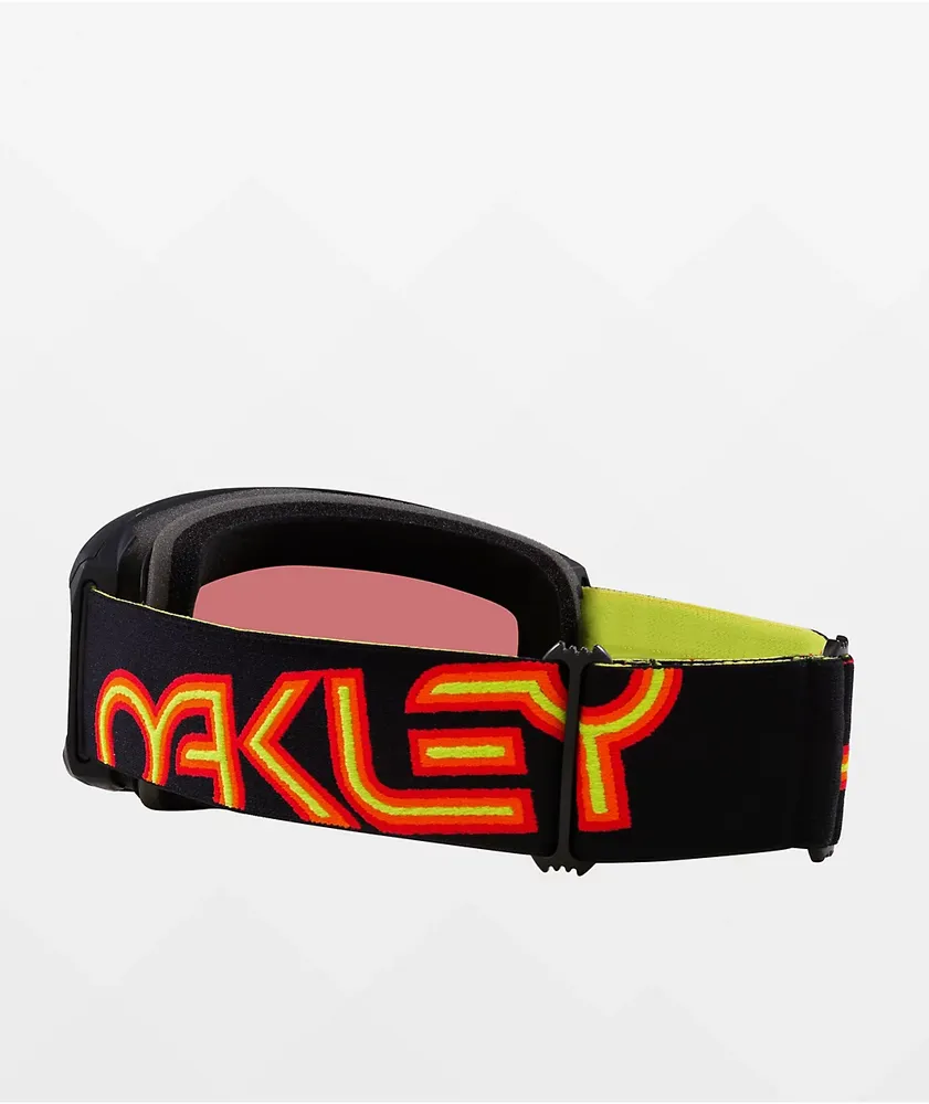 Oakley Line Miner L Black Fire & Prizm Torch Snowboard Goggles
