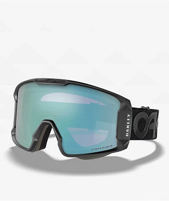 Oakley Line Miner L Blackout & Sapphire Iridium Prizm Snowboard Goggles