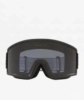 Oakley Target Line L Matte Black & Dark Grey Snowboard Goggles 2025