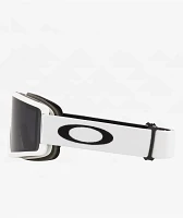 Oakley Target Line L Prizm Dark Grey & Matte White Snowboard Goggles 2025