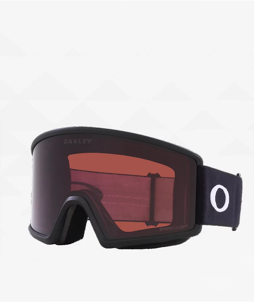 Oakley Target Line L Prizm Dark Grey & Matte White Snowboard Goggles 2025