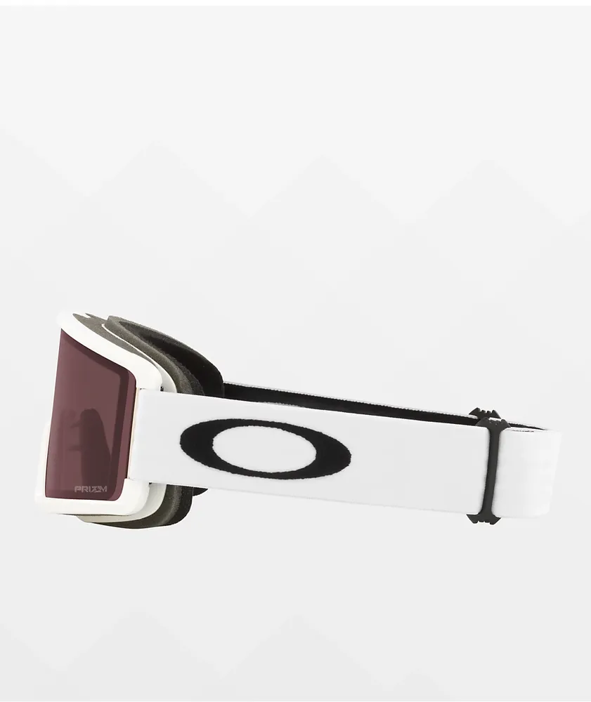 Oakley Target Line L Prizm Dark Grey & Matte White Snowboard Goggles
