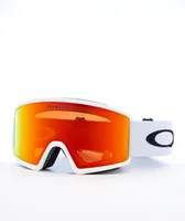 Oakley Target Line L White & Fire Iridium Snowboard Goggles