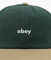 Obey 2 Tone Spruce & Tan Snapback Hat