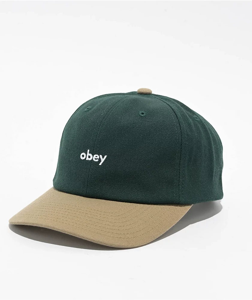 Obey 2 Tone Spruce & Tan Snapback Hat