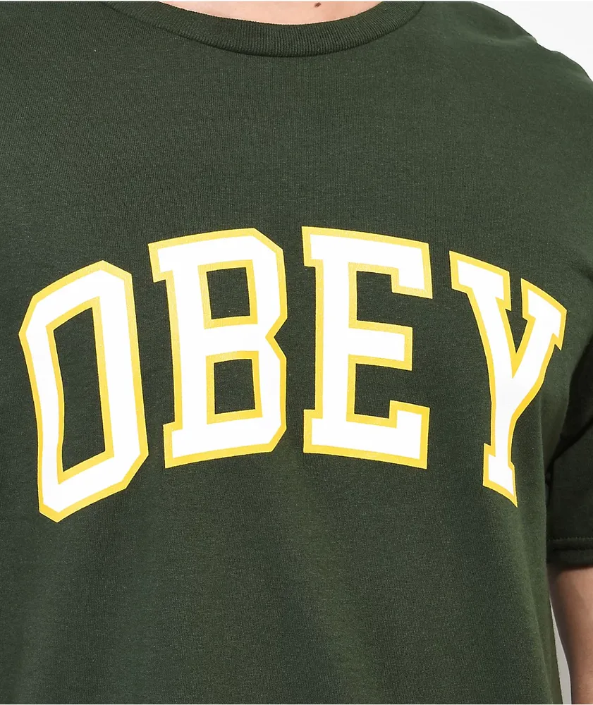 Obey Academic Green T-Shirt