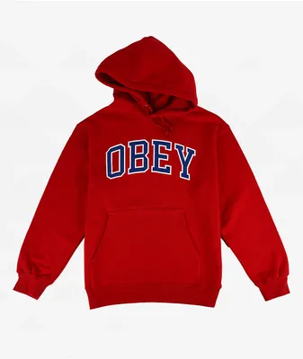 Obey Academic Scarlet Hoodie