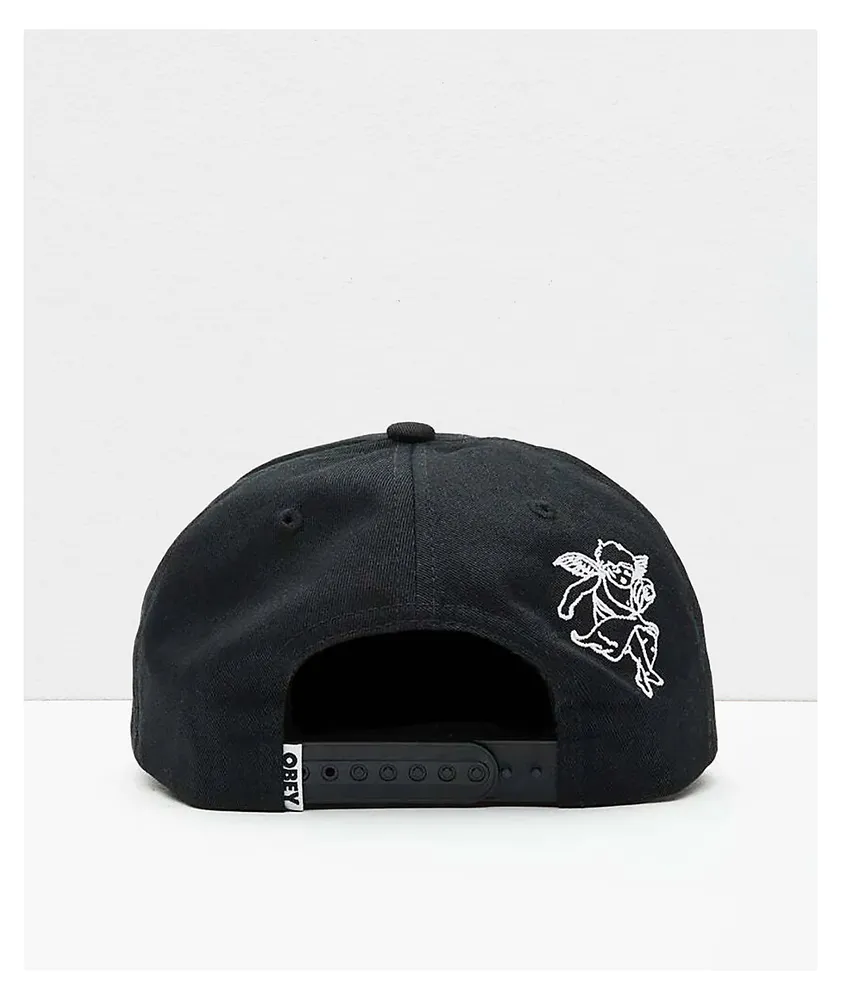 Obey Arise Black Snapback Hat