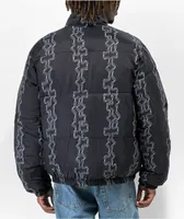 Obey Benny Black Reversable Puffer Jacket