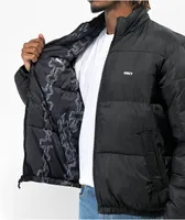 Obey Benny Black Reversable Puffer Jacket