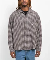 Obey Bigwig Micro Plaid Long Sleeve Flannel