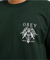 Obey Birds Of Justice Green T-Shirt