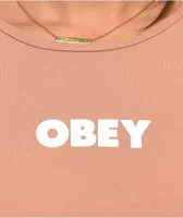 Obey Bold 5 Clay Crop T-Shirt