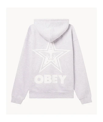 Obey Bold Star Ash Grey Hoodie