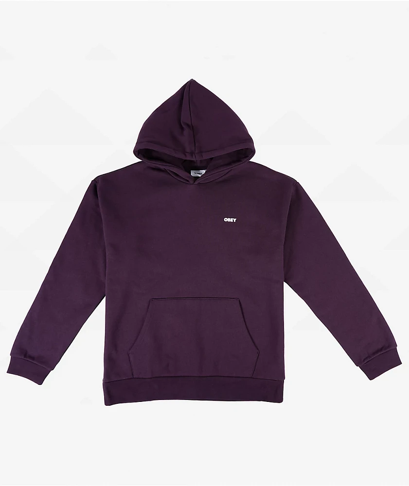 Obey Bold Star Purple Hoodie