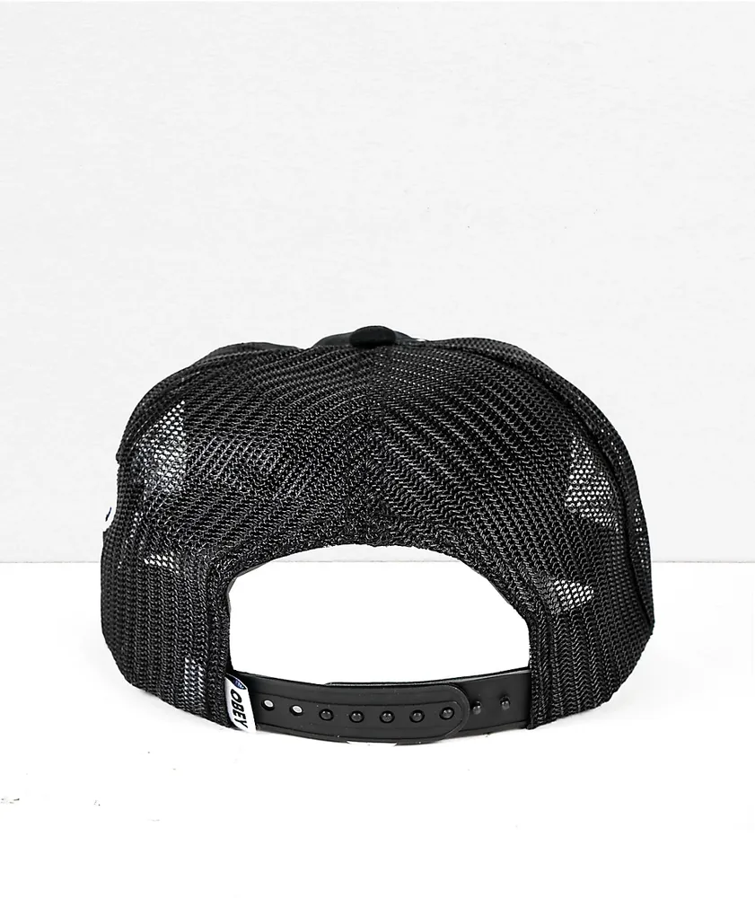 Obey Brutus Black Trucker Hat