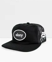 Obey Brutus Black Trucker Hat