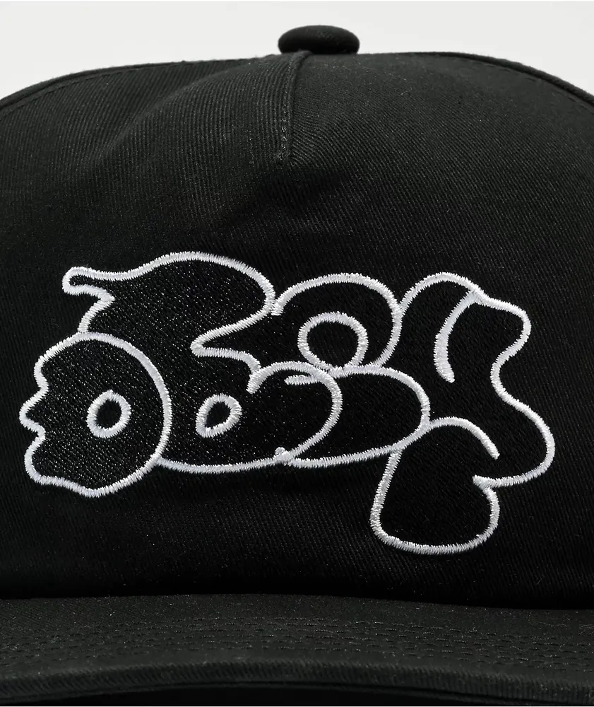 Obey Bubble Black 5-Panel Snapback Hat